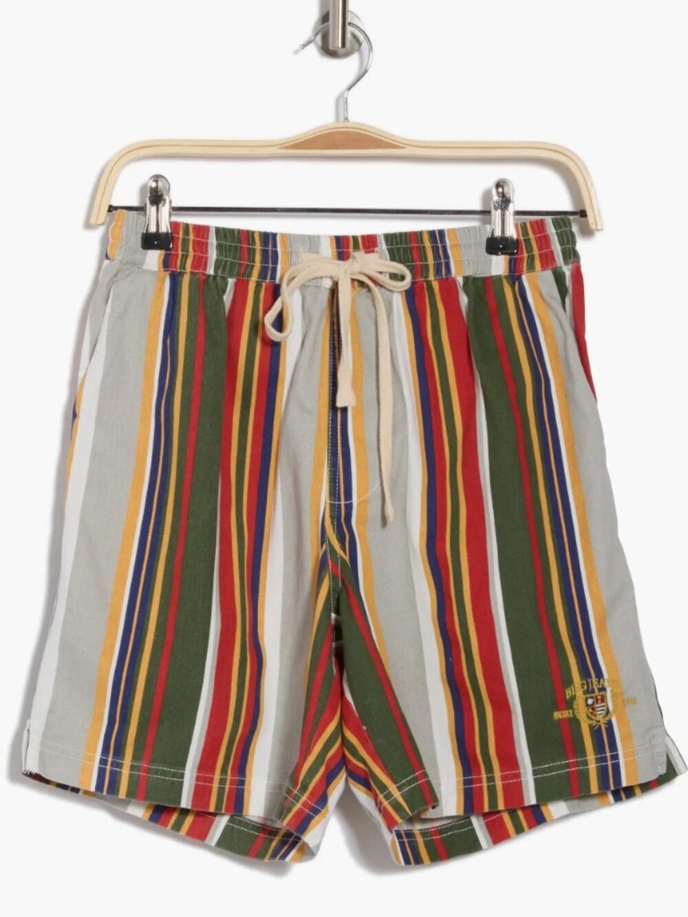 BDG multi colored stripes cotton twill shorts